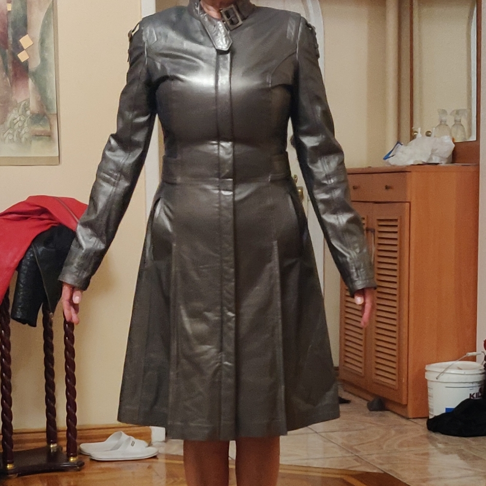 Brezza medium dry soft genuine leather coat